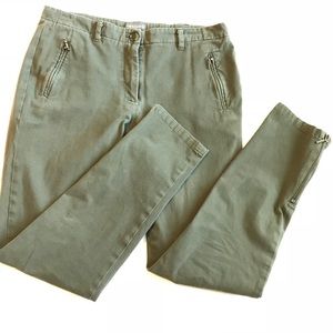 Vince Camuto Olive Green Zipper Pants Sz 4